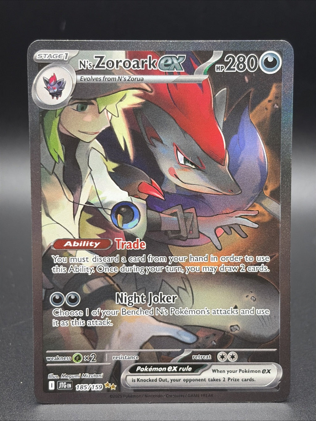 N's Zoroark ex 185/159 Sv09: Journey Together Holo0