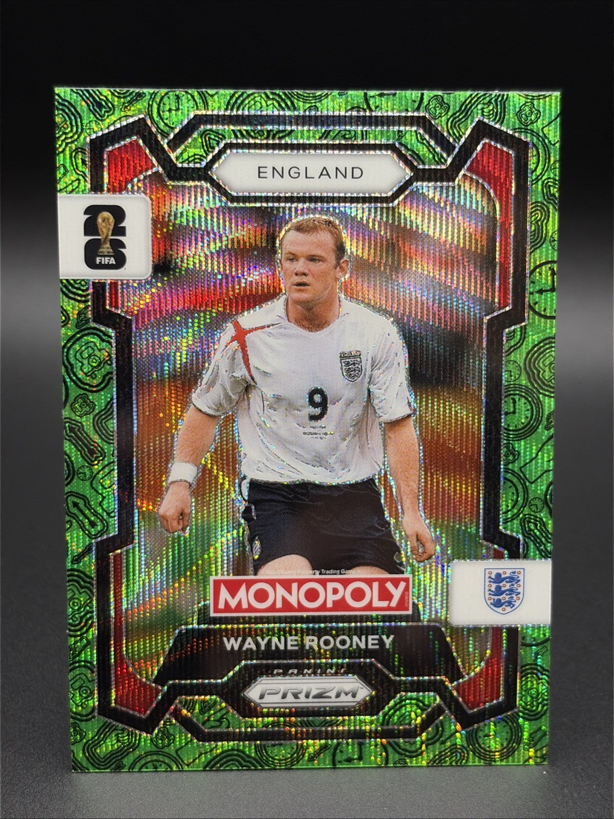 2026 Panini Prizm Monopoly Fifa World Cup - Wayne Rooney #27 Four Corners Green0