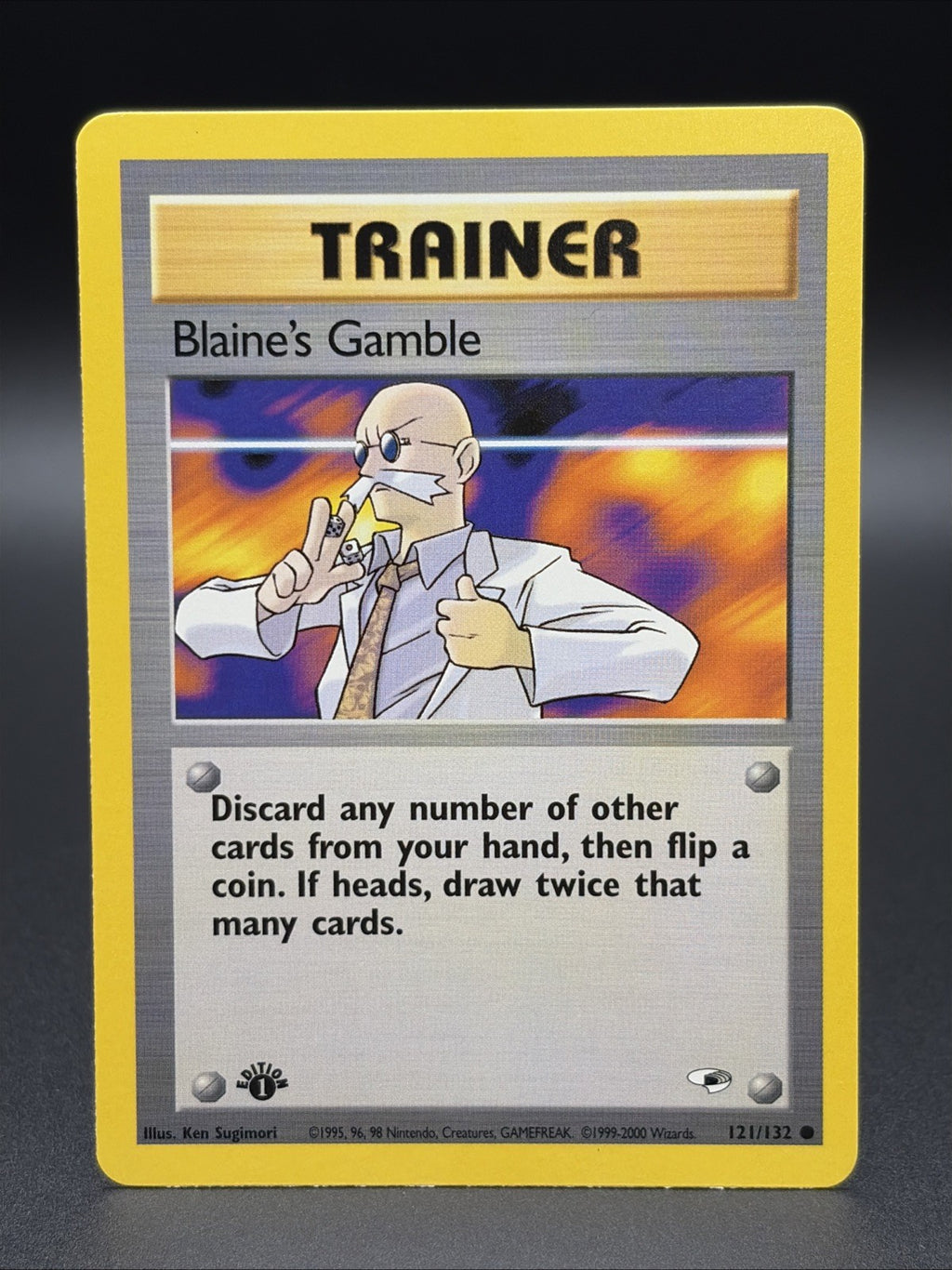 Blaine's Gamble [1st Edition] 121/132 Gym Heroes Non Holo MINT0