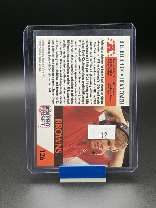 1991 Pro Set #126 Bill Belichick1