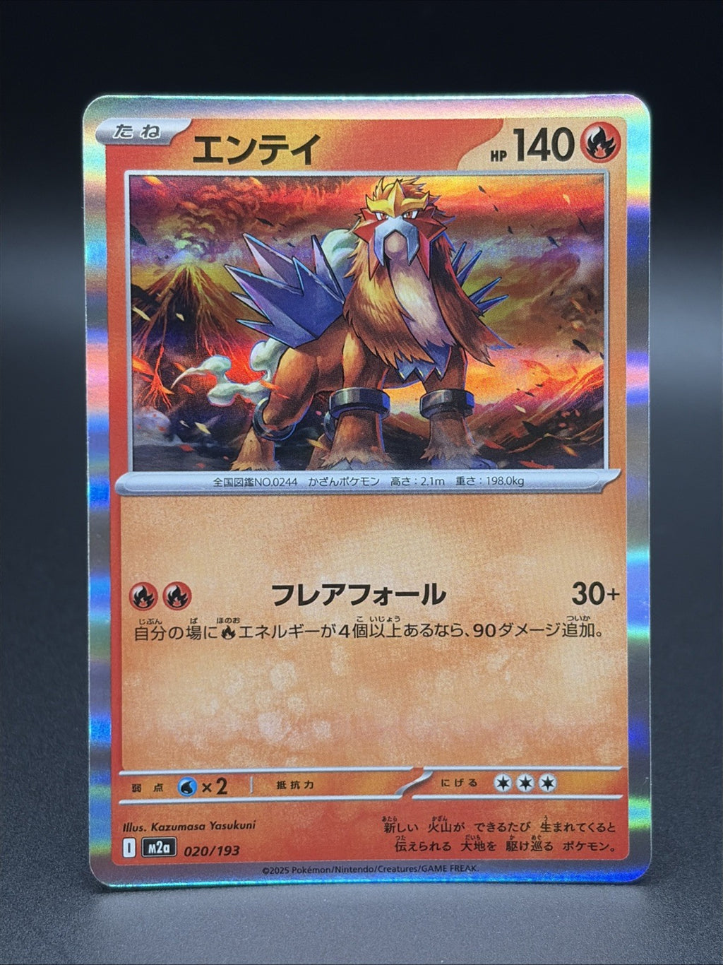 Entei 020/193 M2a: High Class Pack: Mega Dream Ex Holo (Japanese)0