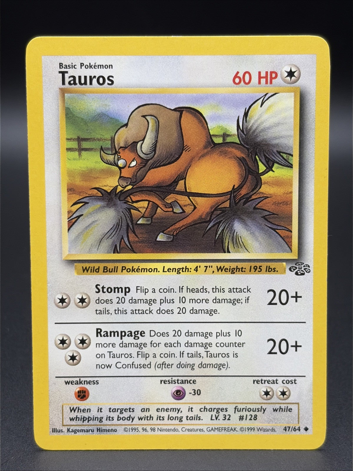 Tauros 47/64 Jungle Non Holo NM/MINT0