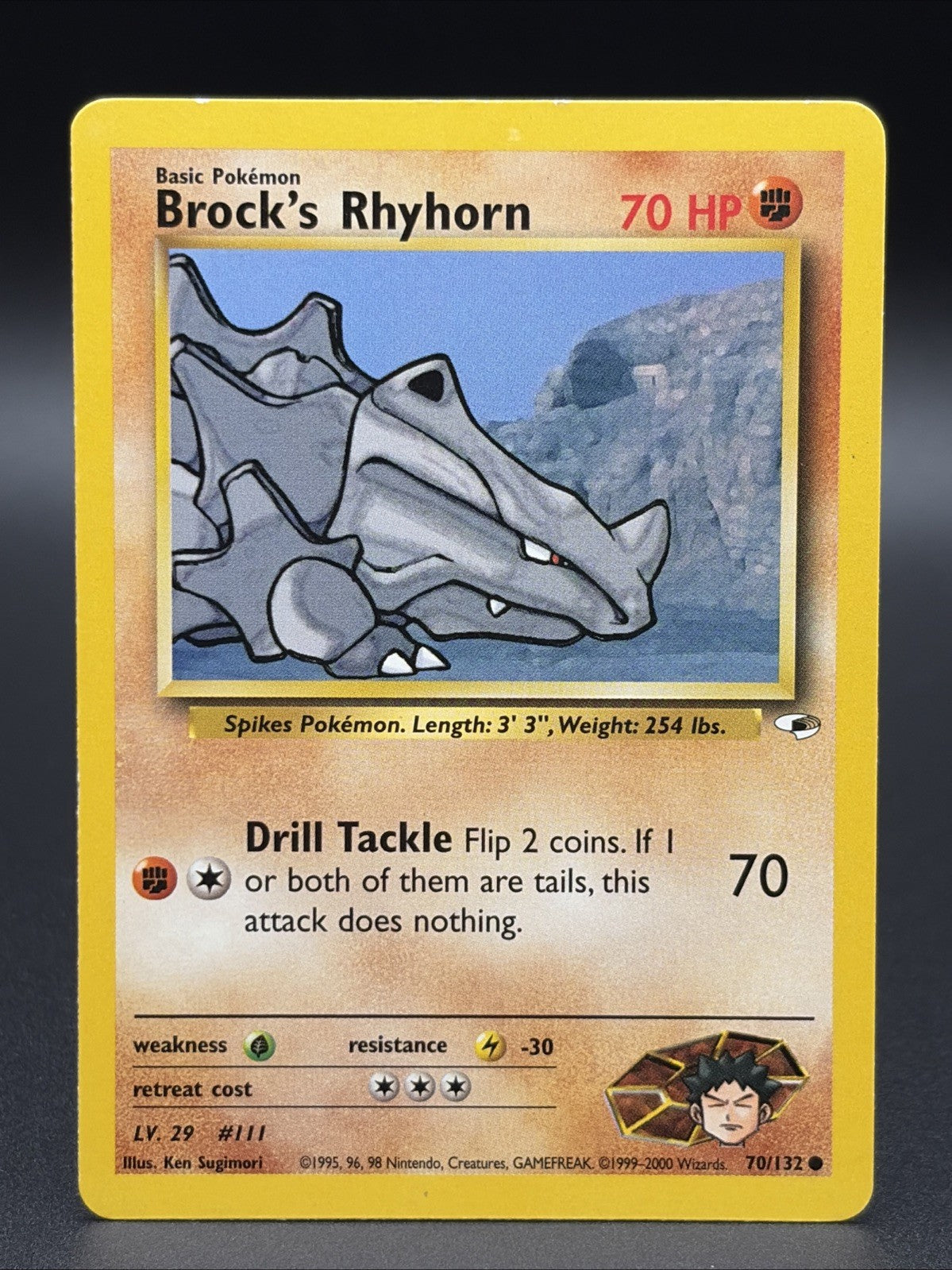 Brock's Rhyhorn 070/132 Gym Heroes Non Holo LP0
