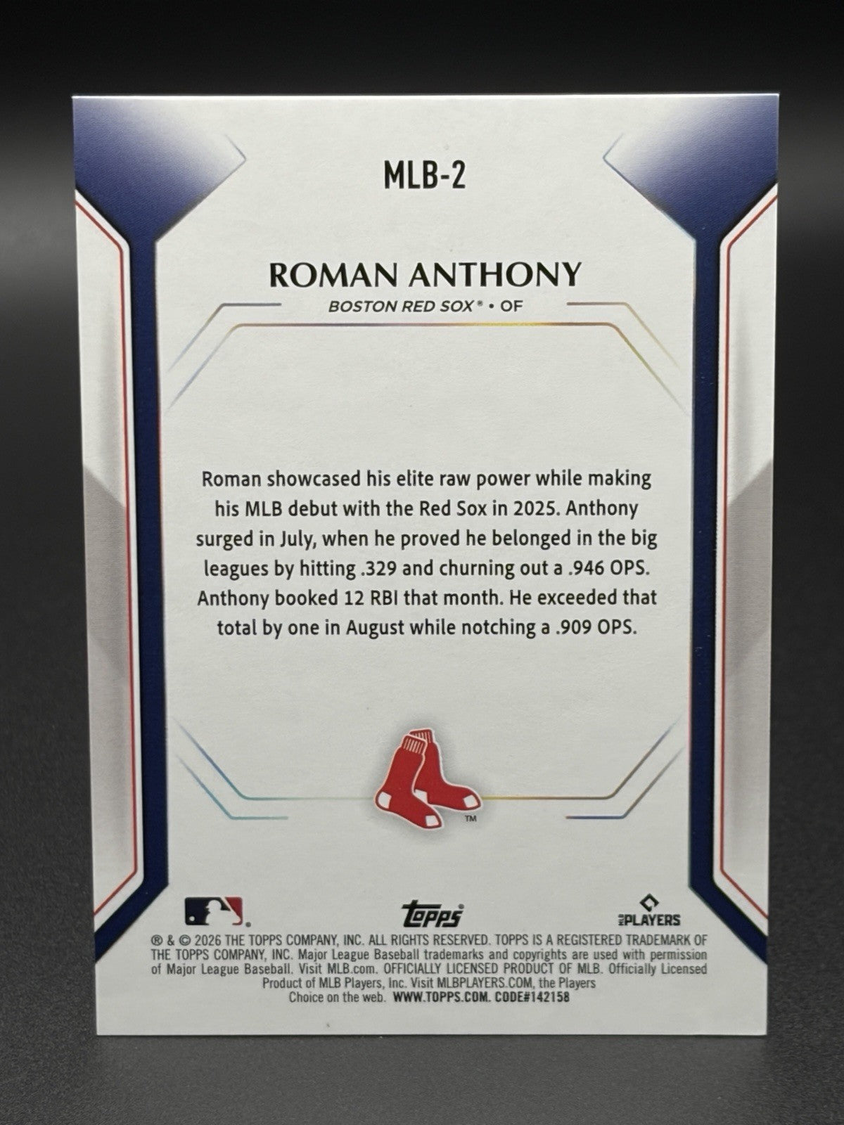 2026 Topps Exclusive Collector Tool Kit Pack #MLB-2 Roman Anthony Gold Foil /501