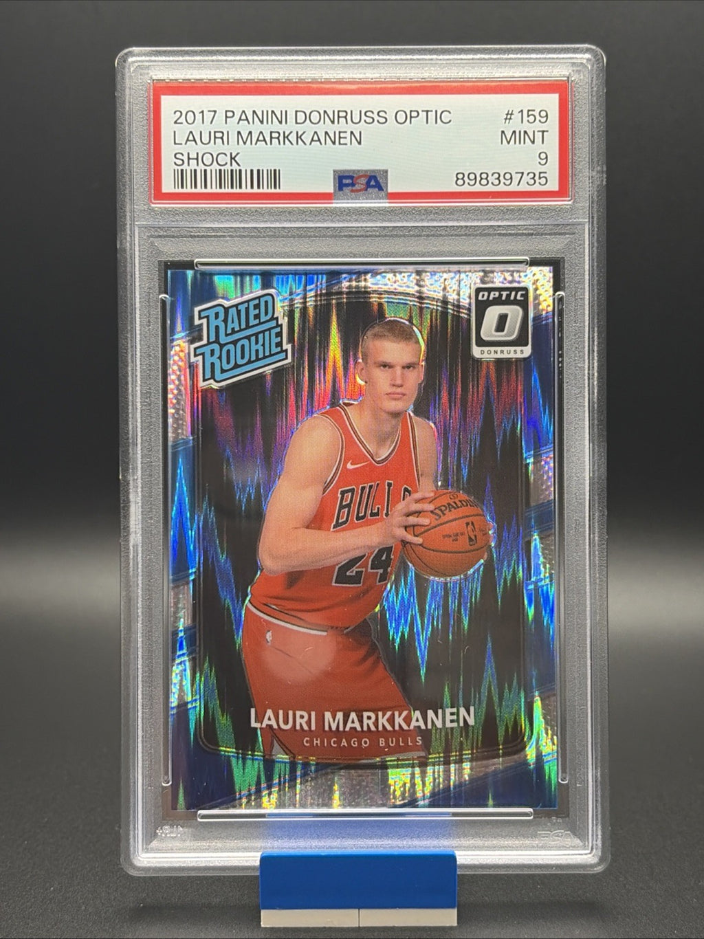 2017-18 Panini Donruss Optic - Rated Rookie Lauri Markkanen #159 Shock - PSA 90