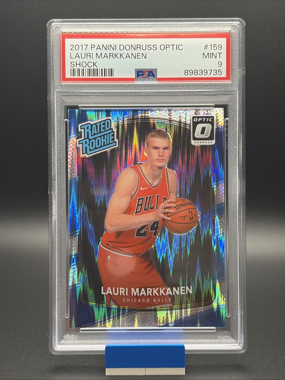 2017-18 Panini Donruss Optic - Rated Rookie Lauri Markkanen #159 Shock - PSA 90