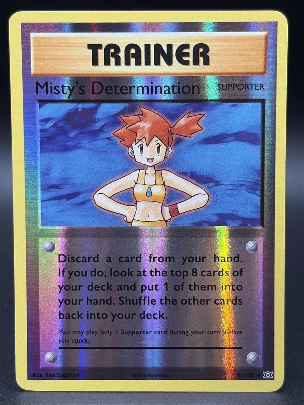 Misty's Determination 80/108 Evolutions Reverse Holo0