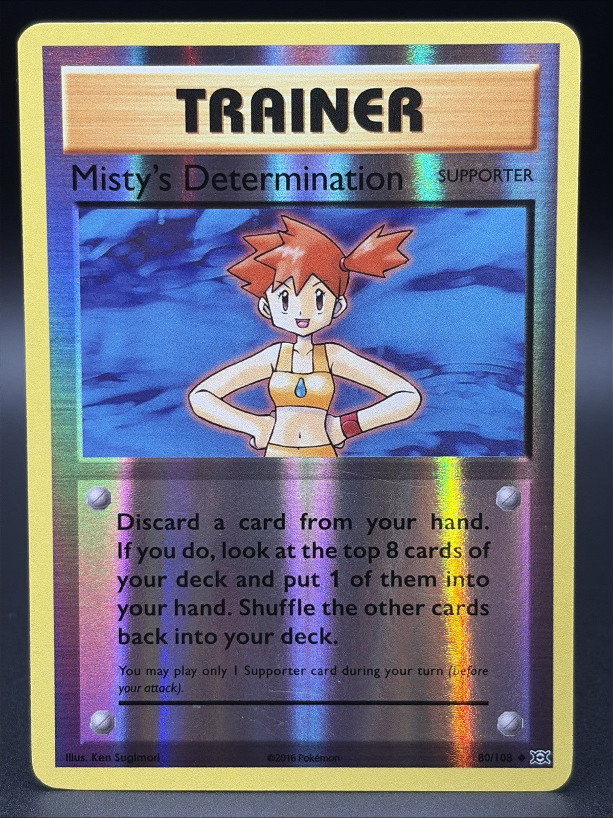 Misty's Determination 80/108 Evolutions Reverse Holo0