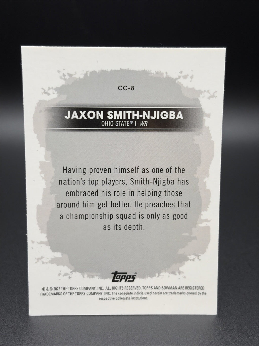 2022-23 Bowman's Best University - Campus Captains Jaxon Smith-Njigba #CC-8 (RC)1