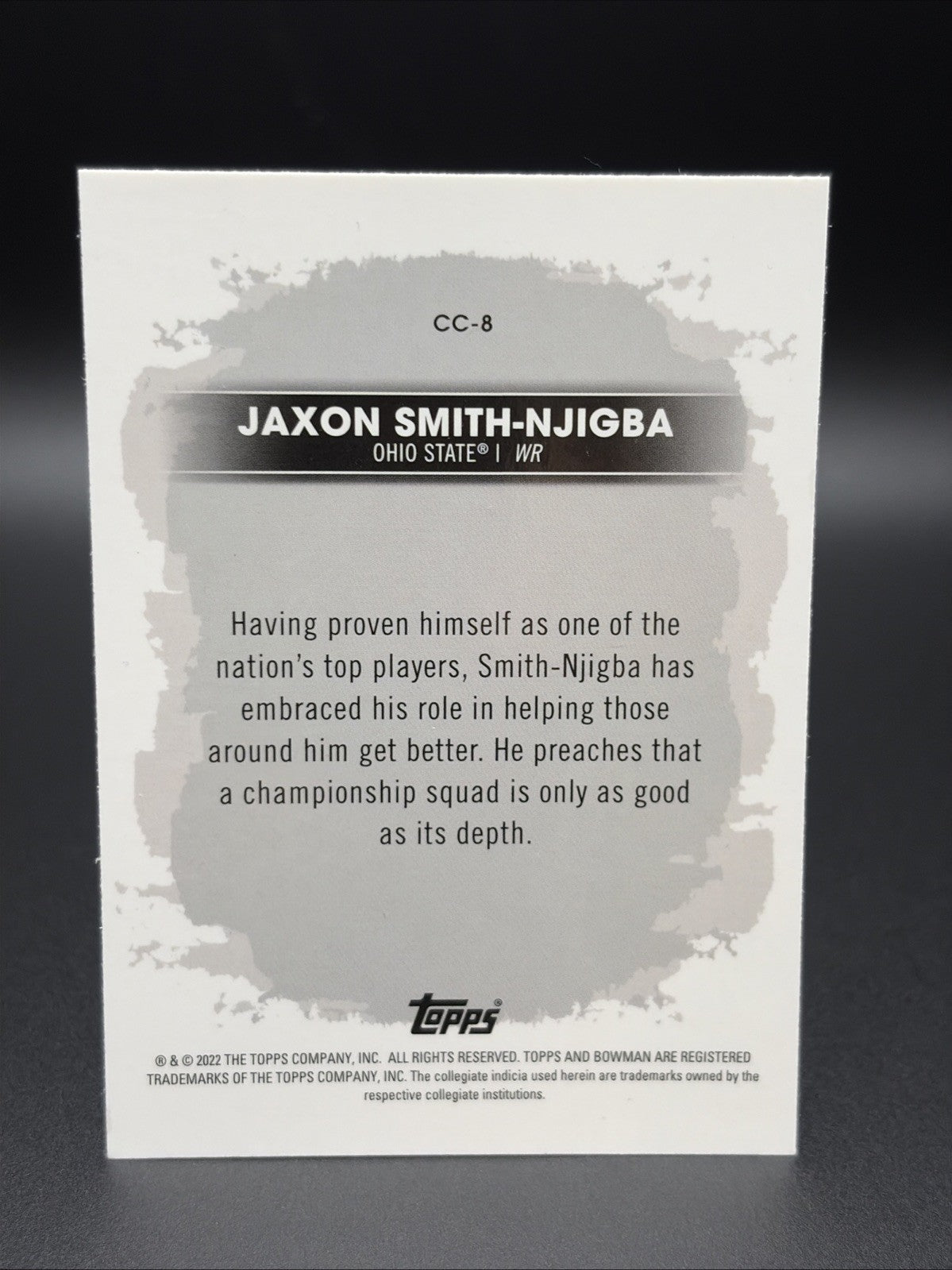 2022-23 Bowman's Best University - Campus Captains Jaxon Smith-Njigba #CC-8 (RC)1