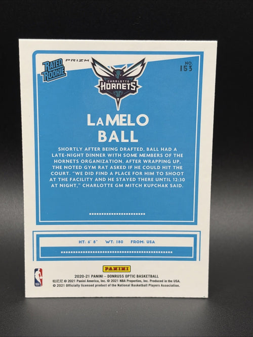 2020-21 Panini Donruss Optic - Rated Rookie LaMelo Ball #153 Pink Hyper Prizm...1