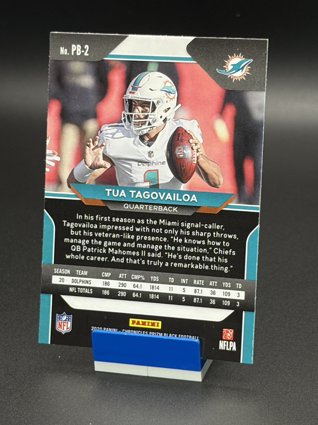 2020 Panini Chronicles Tua Tagovailoa Prizm Black #PB21