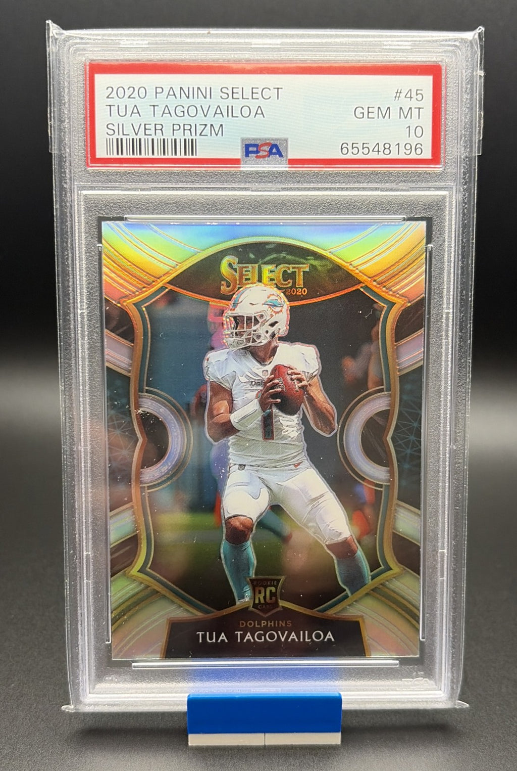 2020 Panini Select - Concourse Tua Tagovailoa #45 Silver Prizm (RC) PSA 100