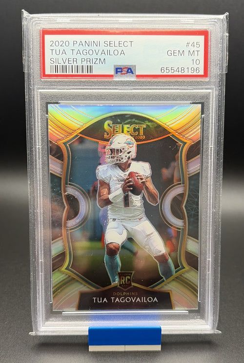 2020 Panini Select - Concourse Tua Tagovailoa #45 Silver Prizm (RC) PSA 100