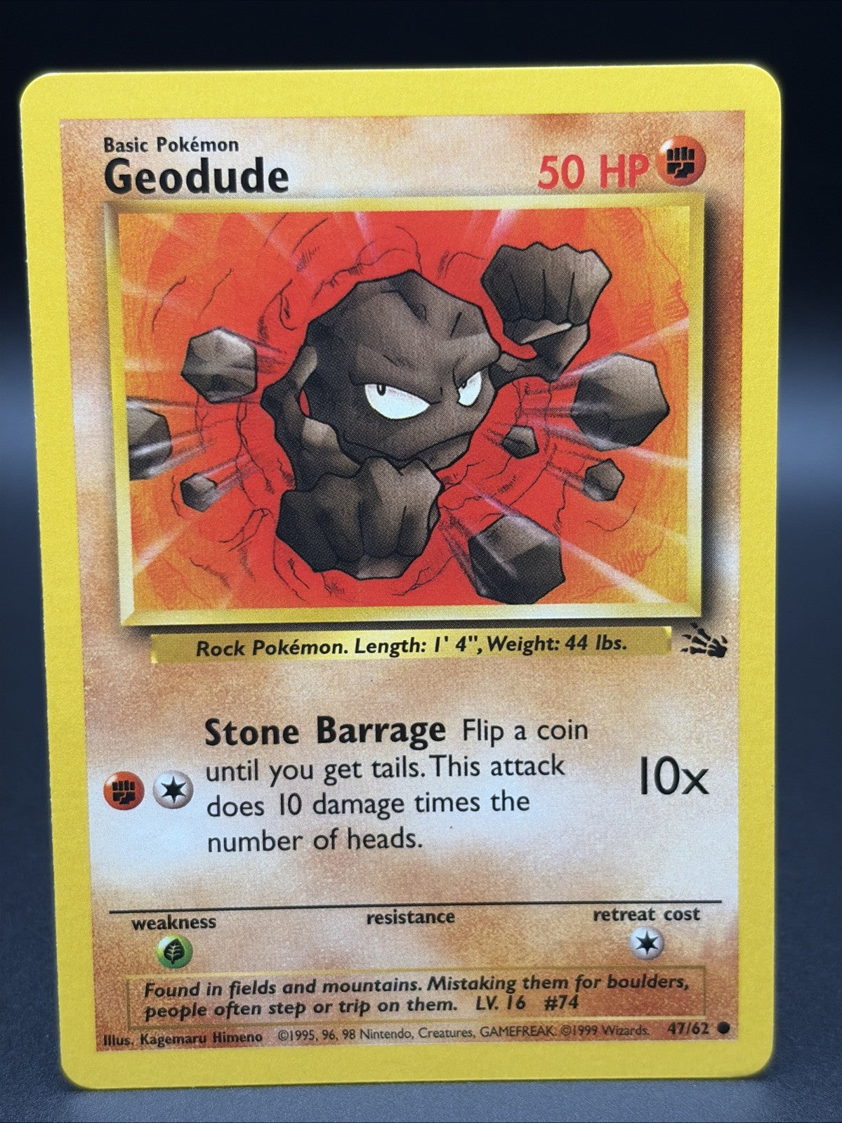 Geodude 47/62 Fossil Regular0
