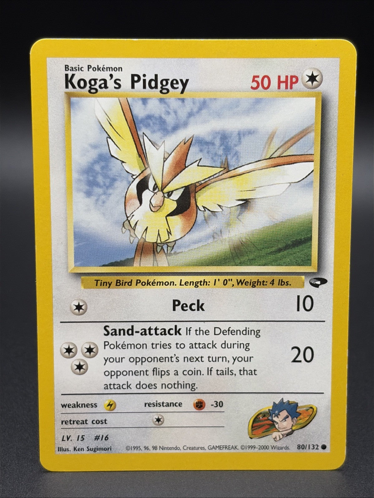 Koga's Pidgey 80/132 Gym Challenge Non Holo LP0