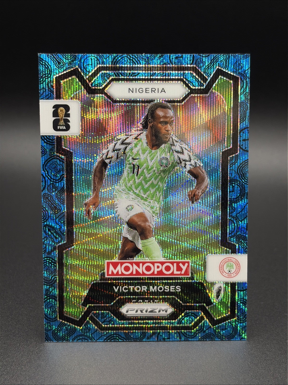 2026 Prizm Monopoly FIFA World Cup Victor Moses #79 Blue Wave Icons Prizm0