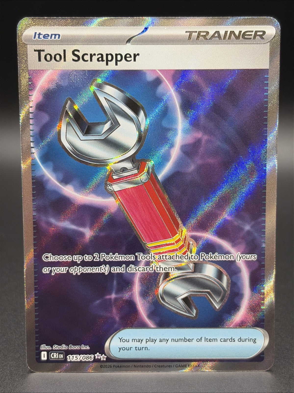 Tool Scrapper 115/086 Full Art Double Ultra Rare Pokemon Chaos Rising ME040