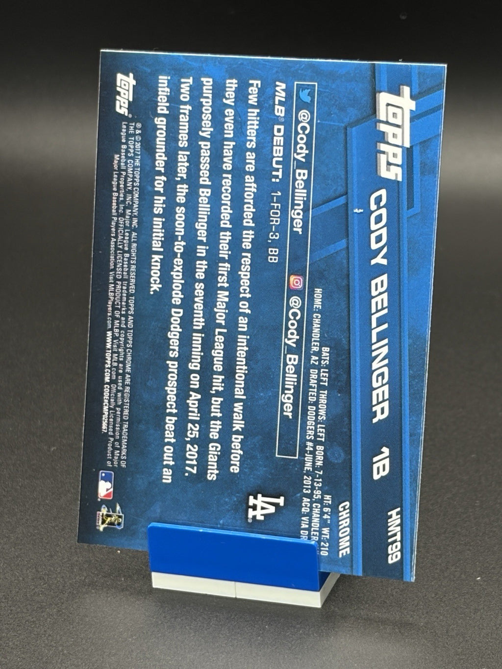 Cody Bellinger #HMT99 2017 Topps Chrome Update1