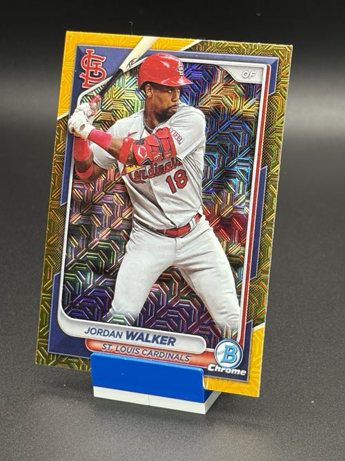 2024 Bowman Chrome - Jordan Walker #55 Gold Mojo Refractor /50 (RC)0