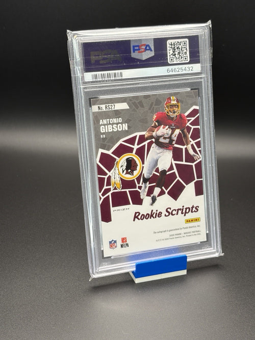 2020 Panini Mosaic - Rookie Scripts Antonio Gibson #RS27 (AU RC) PSA 101