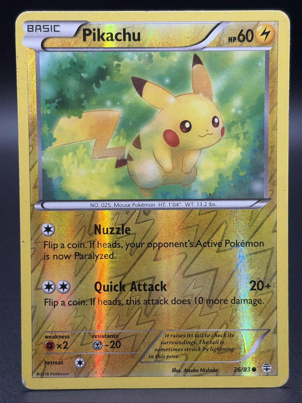 Pikachu 26/83 Generations Reverse Holo HP0