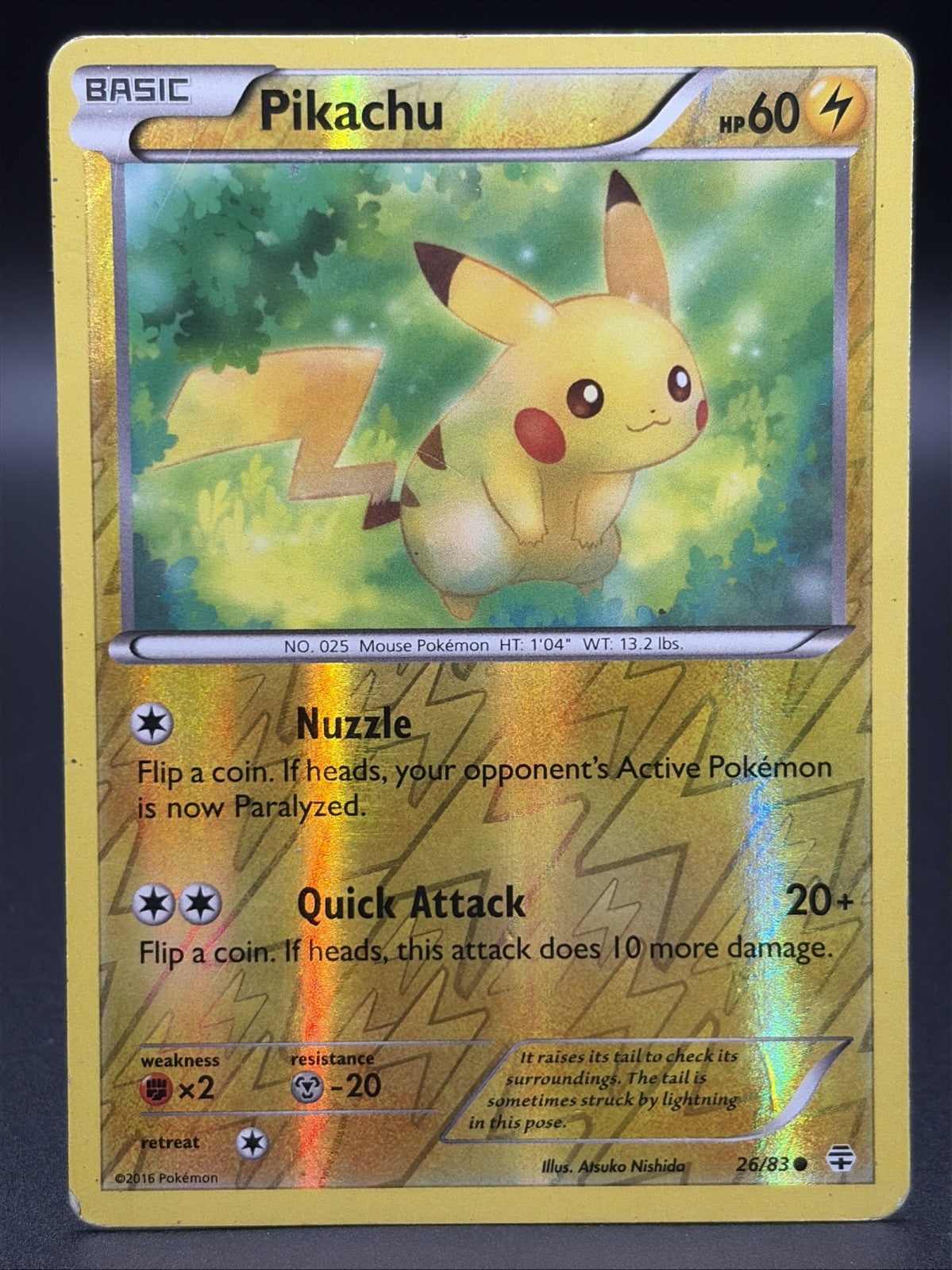 Pikachu 26/83 Generations Reverse Holo HP0