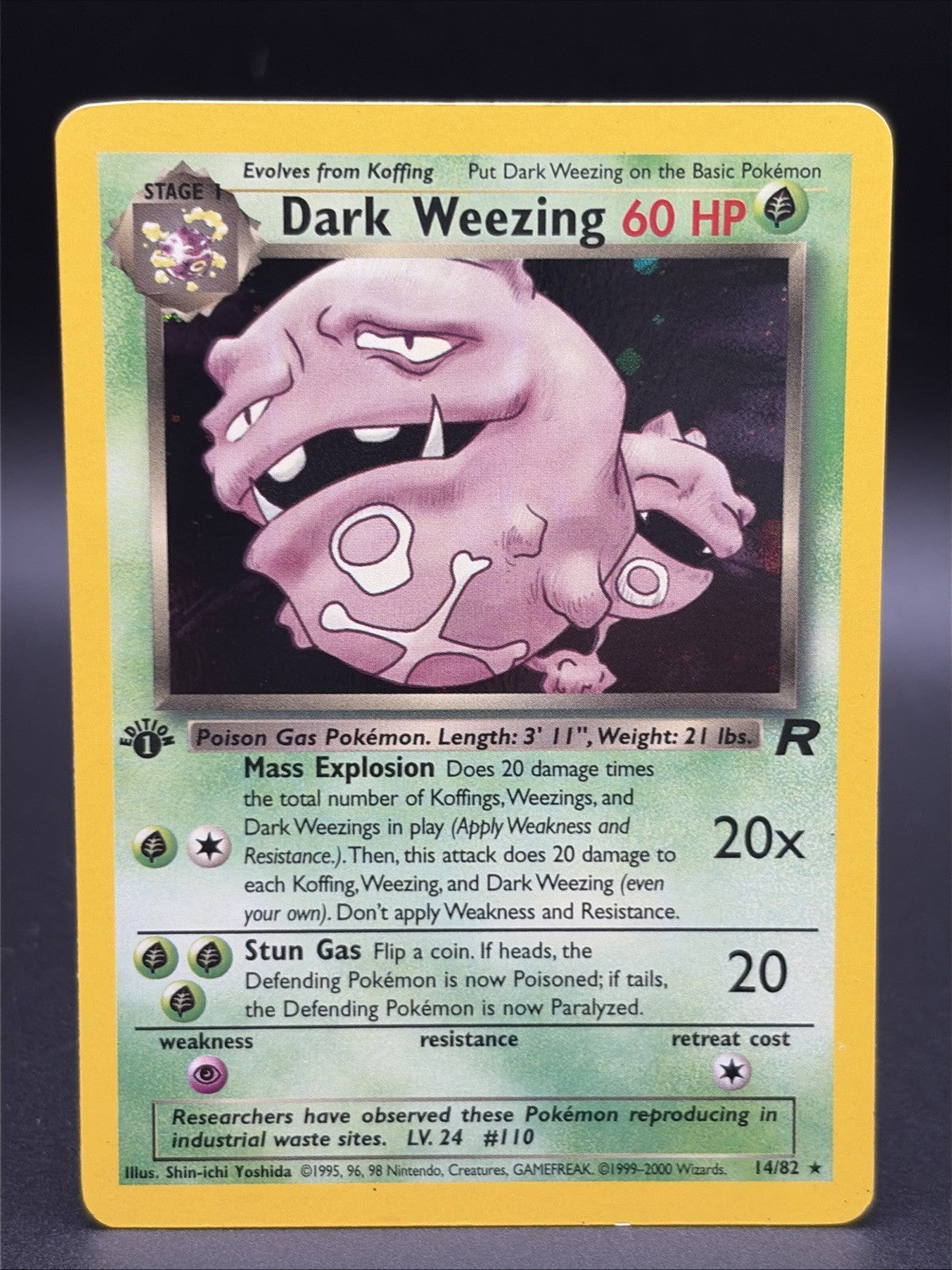 Dark Weezing [1st Edition] 31/82 Team Rocket Holo0
