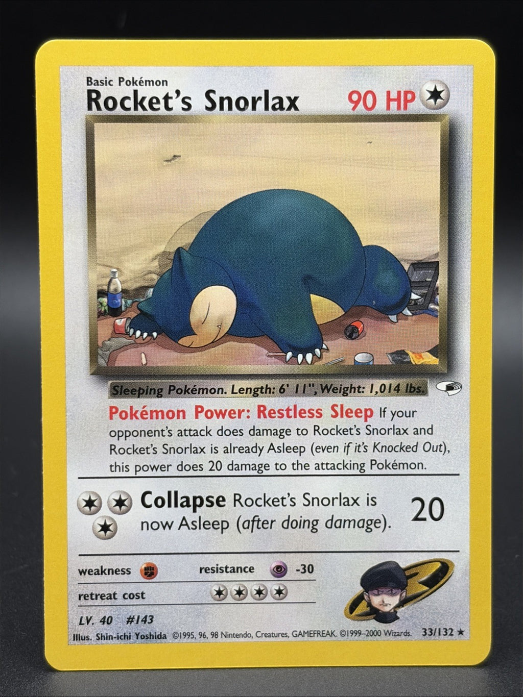 Rocket's Snorlax 033/132 Gym Heroes Regular0