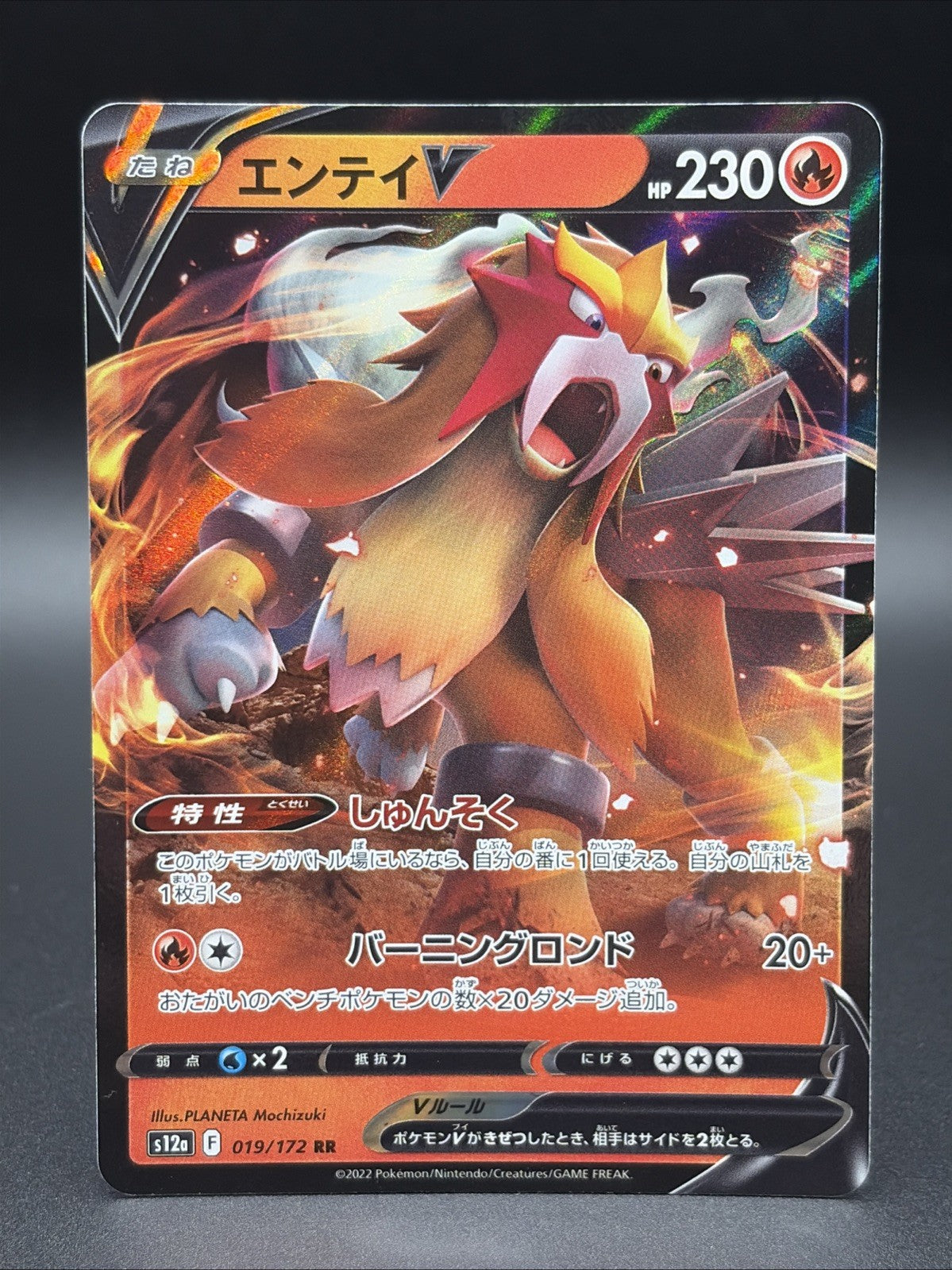 Entei V 019/172 S12a: Vstar Universe Holo (Japanese)0