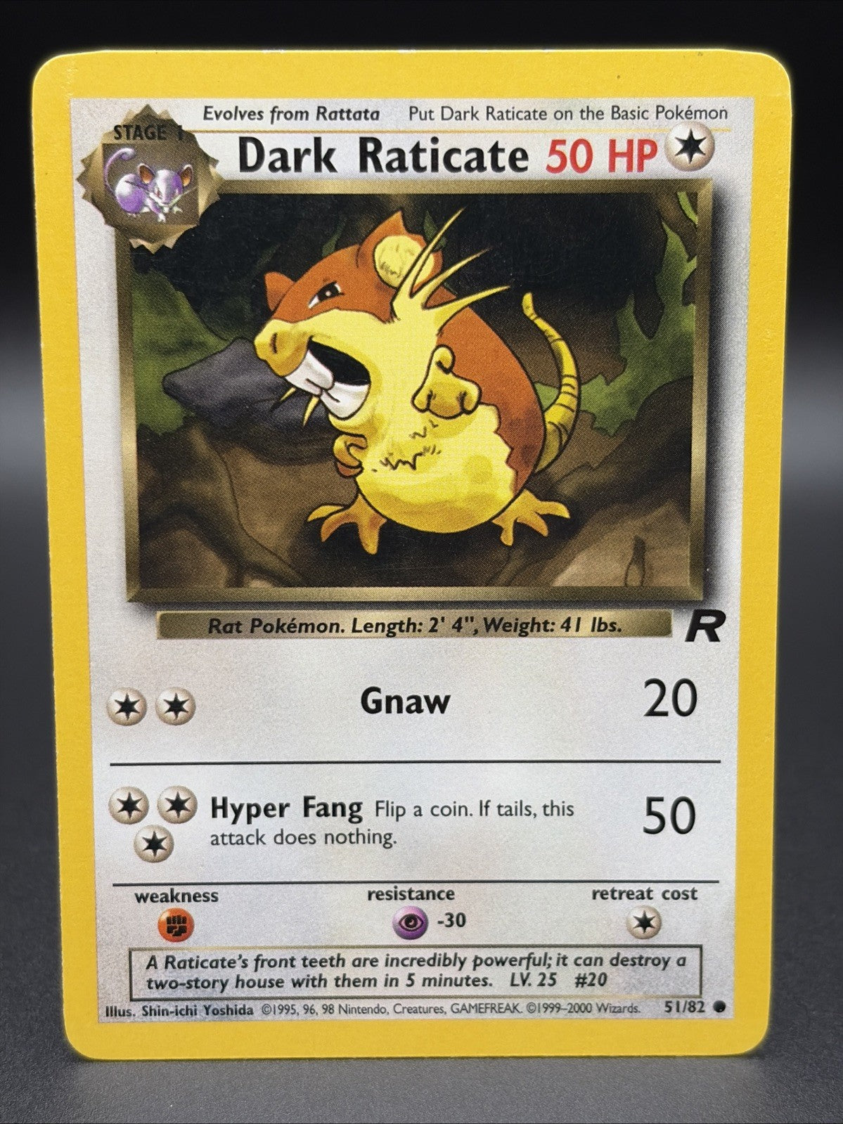 Dark Raticate 51/82 Team Rocket Regular0