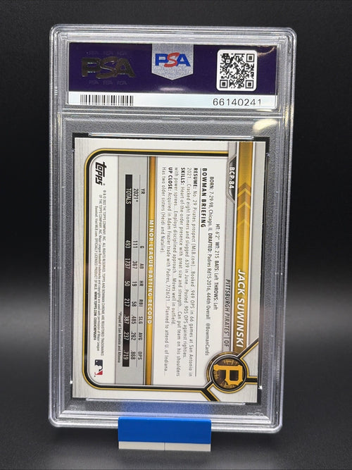 2022 Bowman - Chrome Prospects Jack Suwinski #BCP-84 Mojo Refractor (RC)1