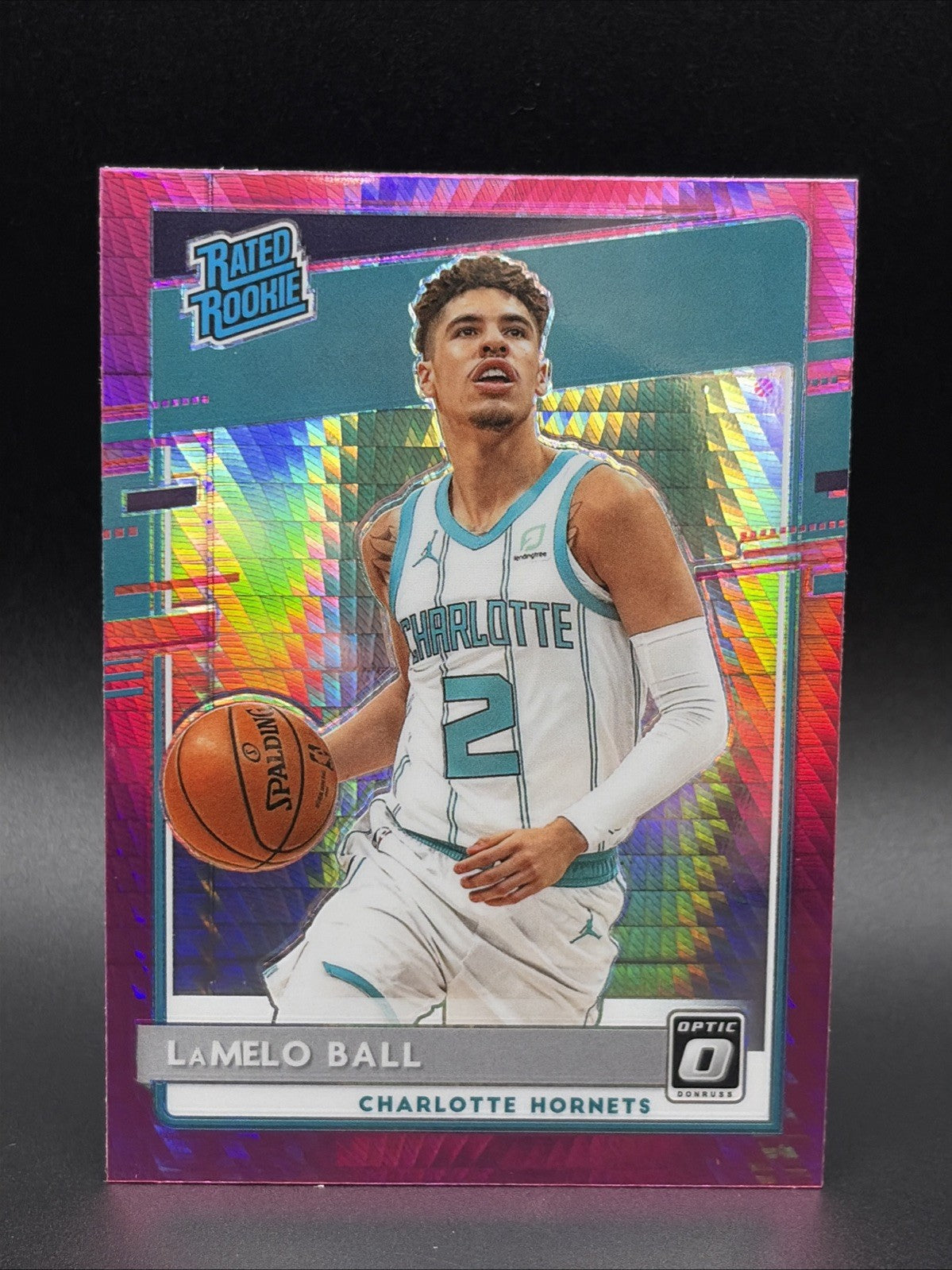 2020-21 Panini Donruss Optic - Rated Rookie LaMelo Ball #153 Pink Hyper Prizm...0