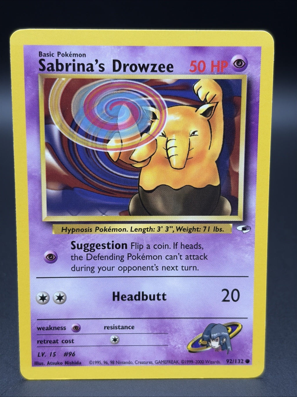 Sabrina's Drowzee 92/132 Gym Heroes Unlimited NM/MINT0