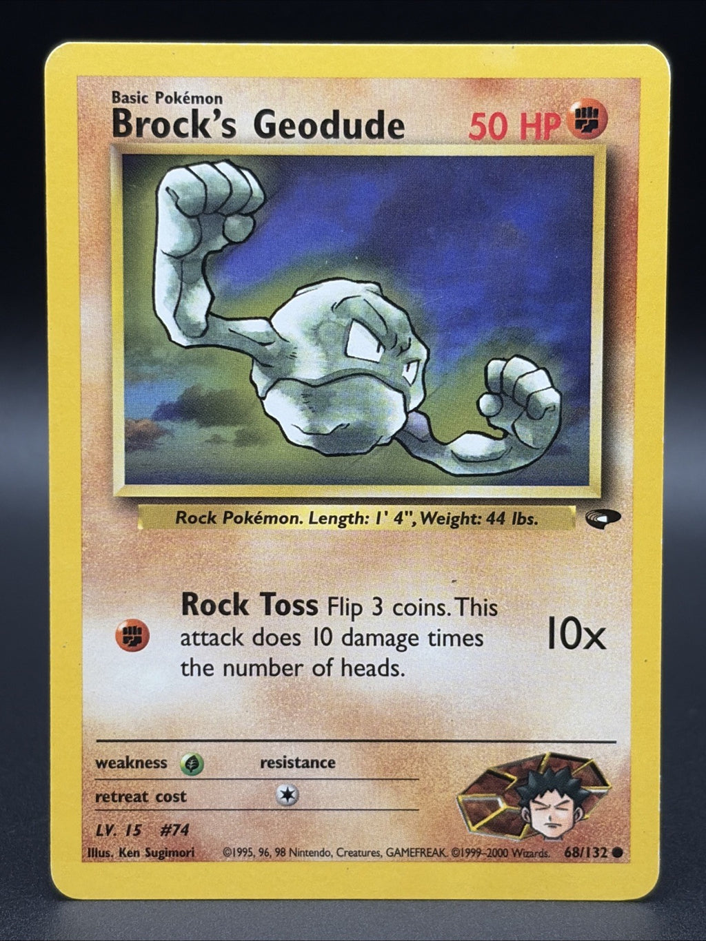 Brock's Geodude 68/132 Gym Challenge Regular0