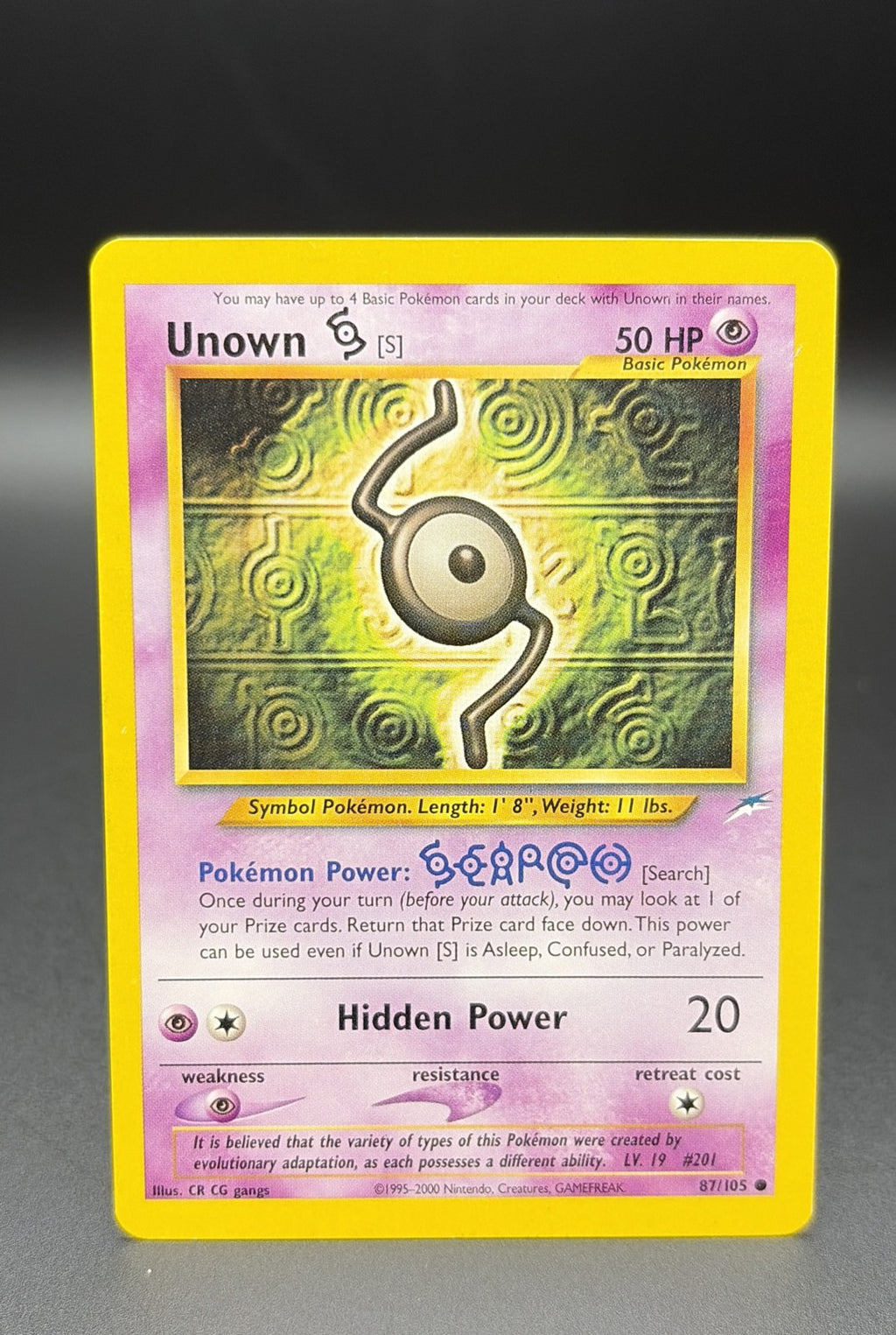 Unown [S] 87/105 Neo Destiny Regular0