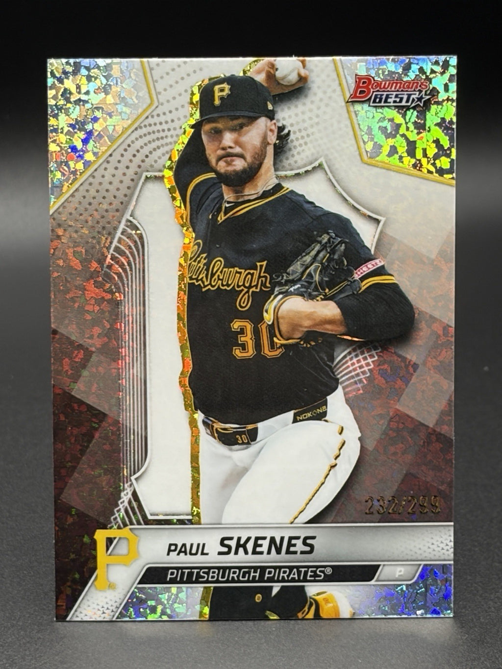 2025 Bowman’s Best PAUL SKENES Mini Diamond Refractor /299 #40 Pirates0