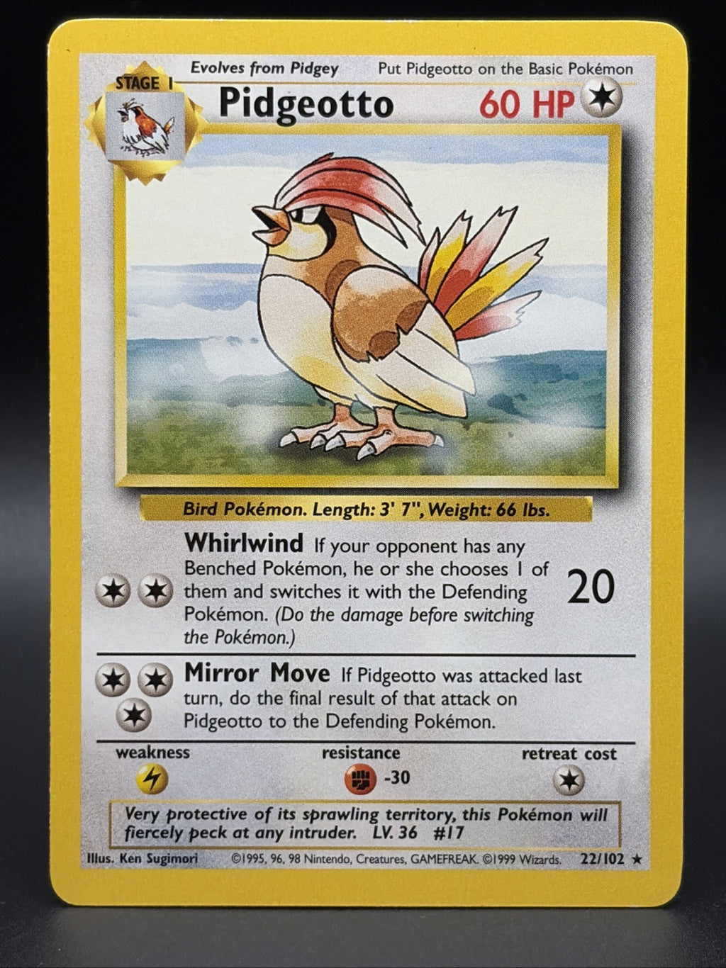 Pidgeotto 022/102 Base Set Regular0