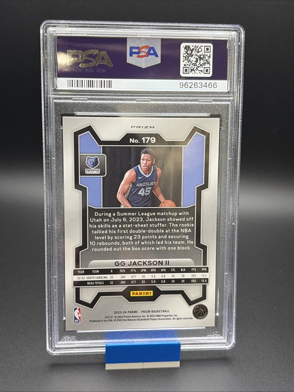 2023-24 Panini Prizm - GG Jackson #179 Orange Ice Prizm (RC)1