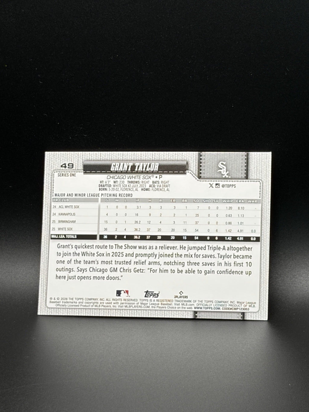 2026 Topps Baseball Series 1 [Sand Glitter] Lot of 5 Cards - McCutchen, Acuna3