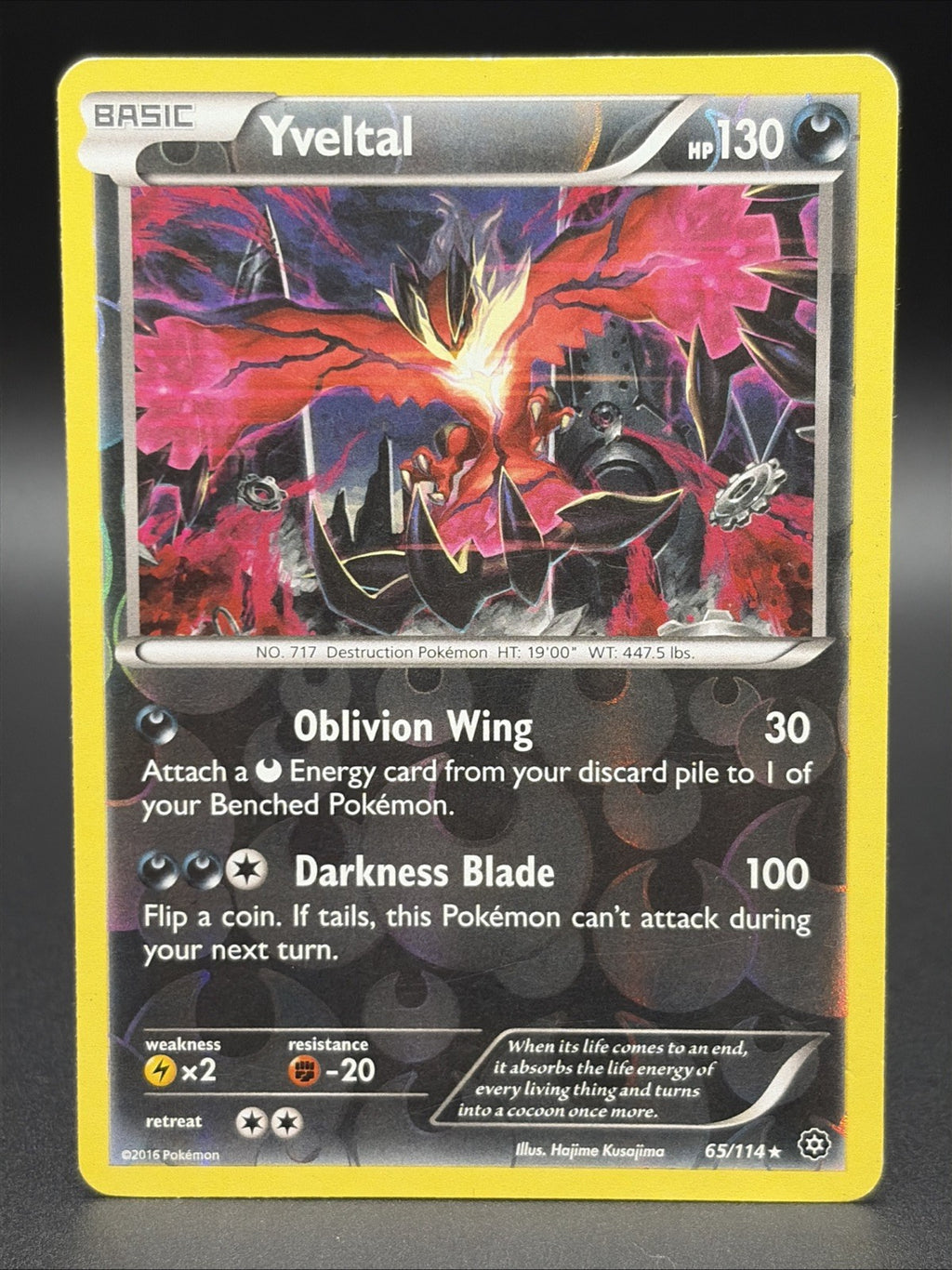 Yveltal 65/114 XY - Steam Siege Reverse Holo0
