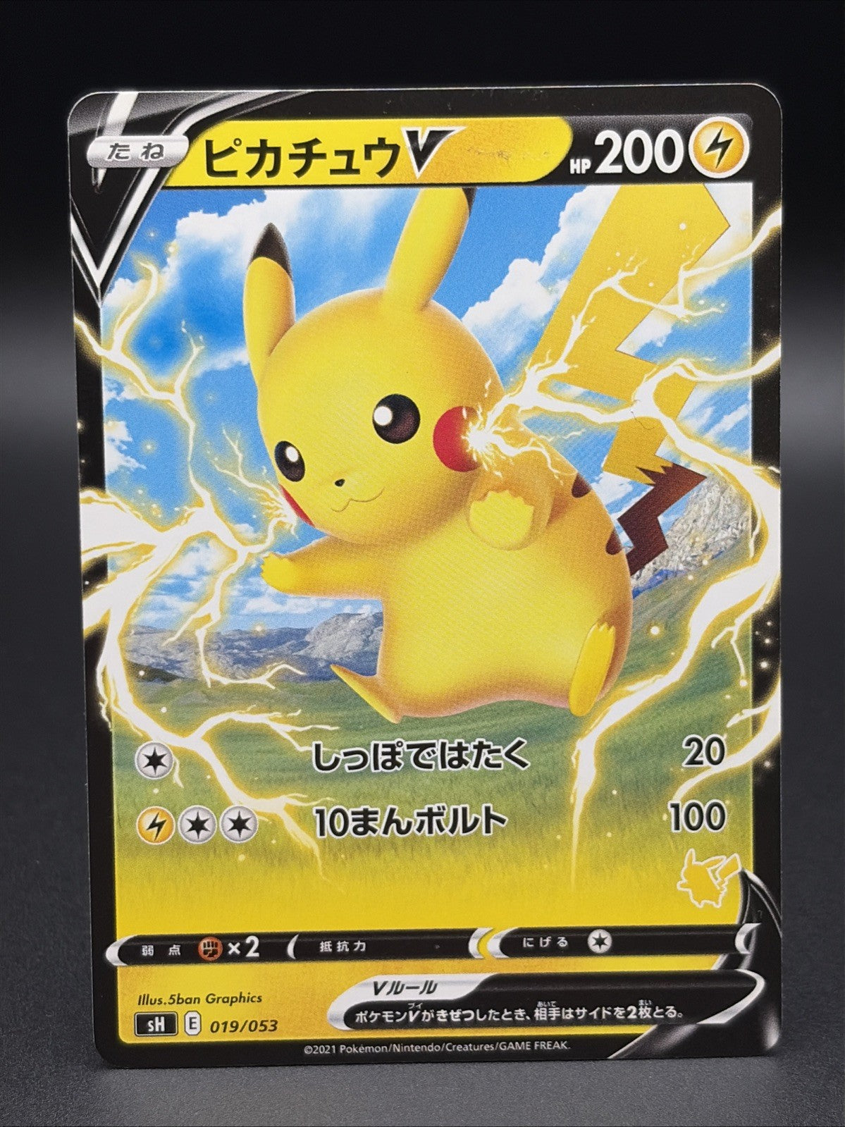 Pikachu V 019/053 Sh: Sword & Shield Family Pokemon Card Game Holo (Japanese)0