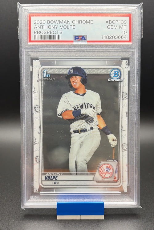 2020 Bowman - Chrome Prospects Anthony Volpe #BCP-139 (RC) PSA 100