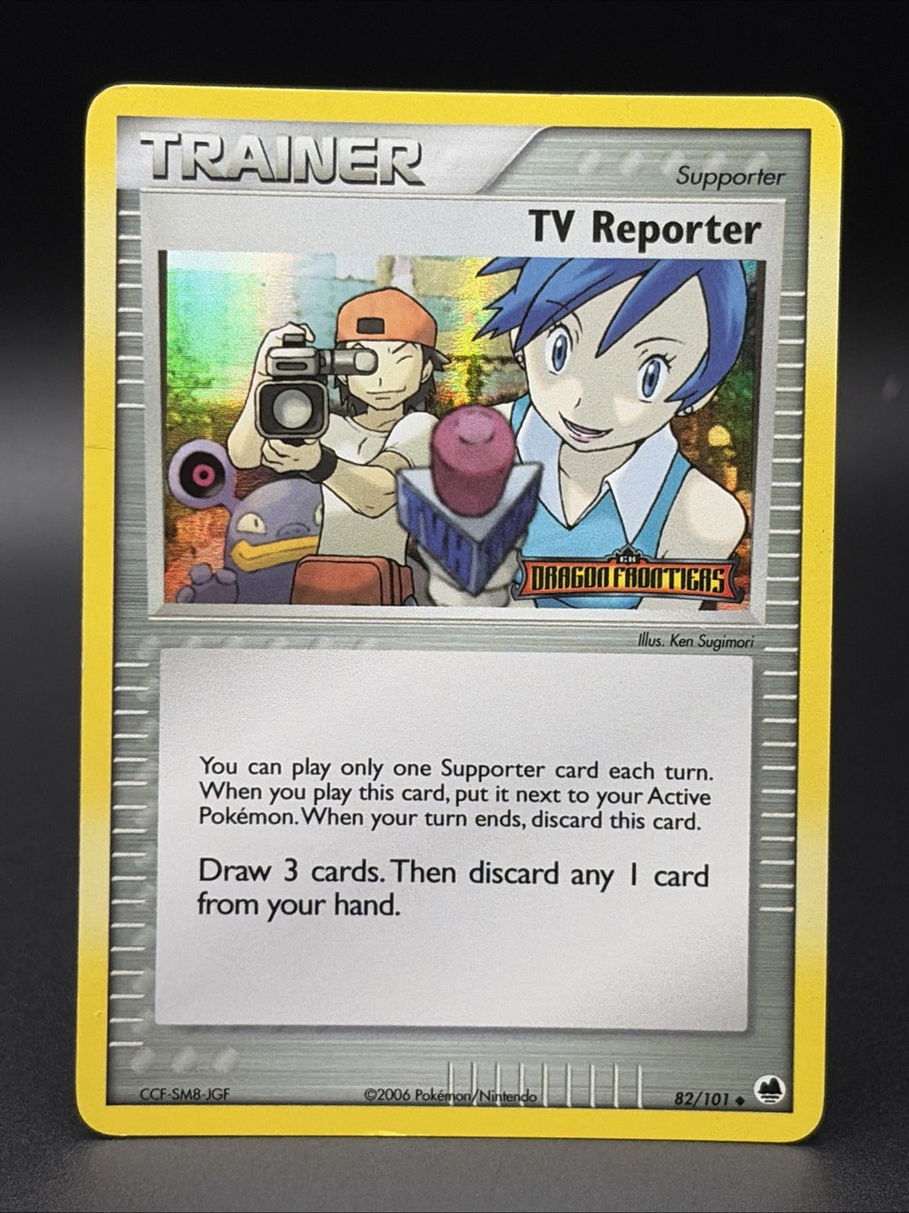TV Reporter 82/101 Dragon Frontiers Reverse Holo0
