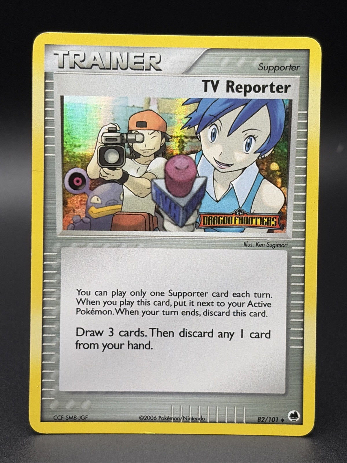 TV Reporter 82/101 Dragon Frontiers Reverse Holo0