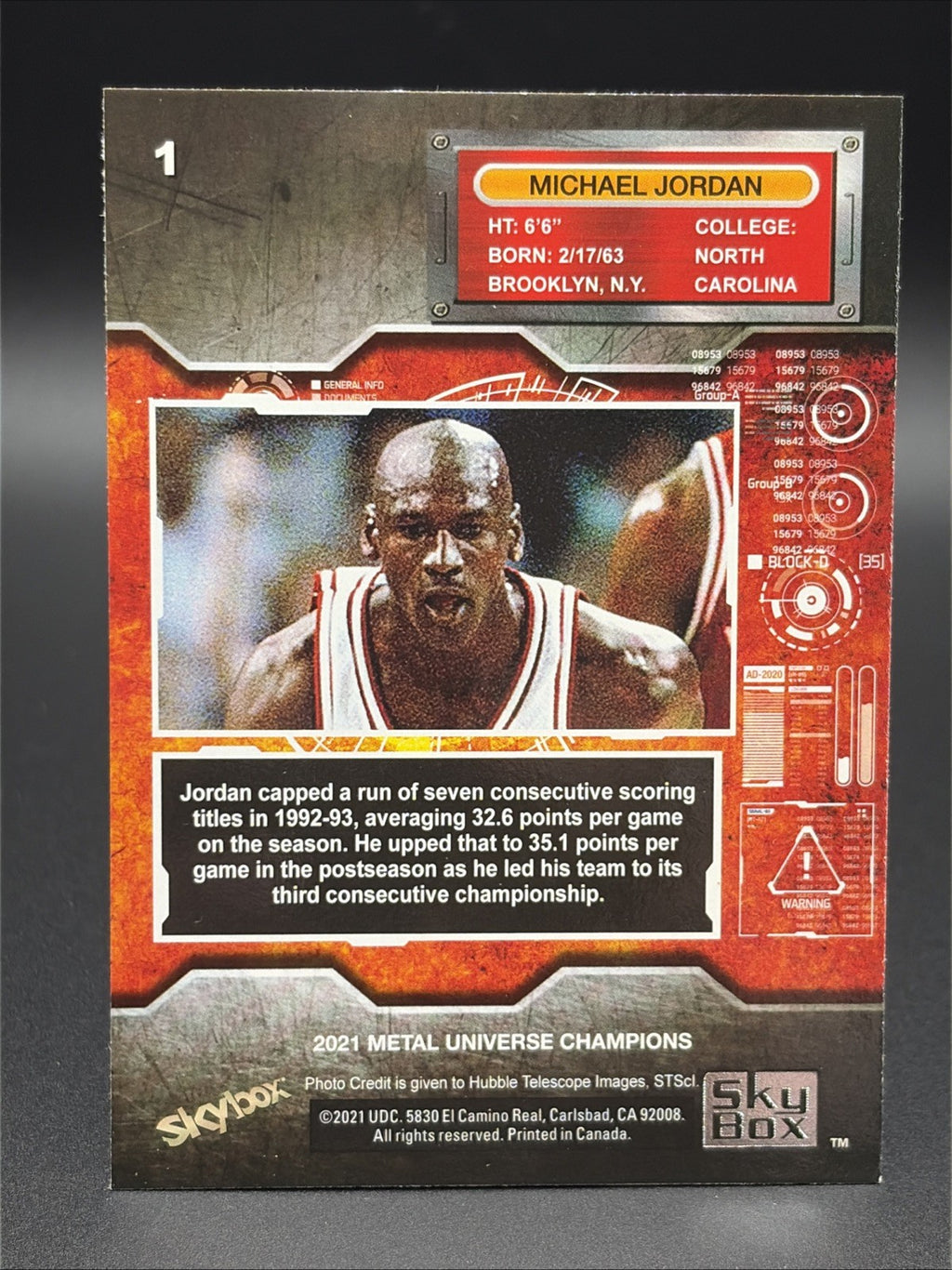 2021 Skybox Metal Universe Champions - Michael Jordan #11