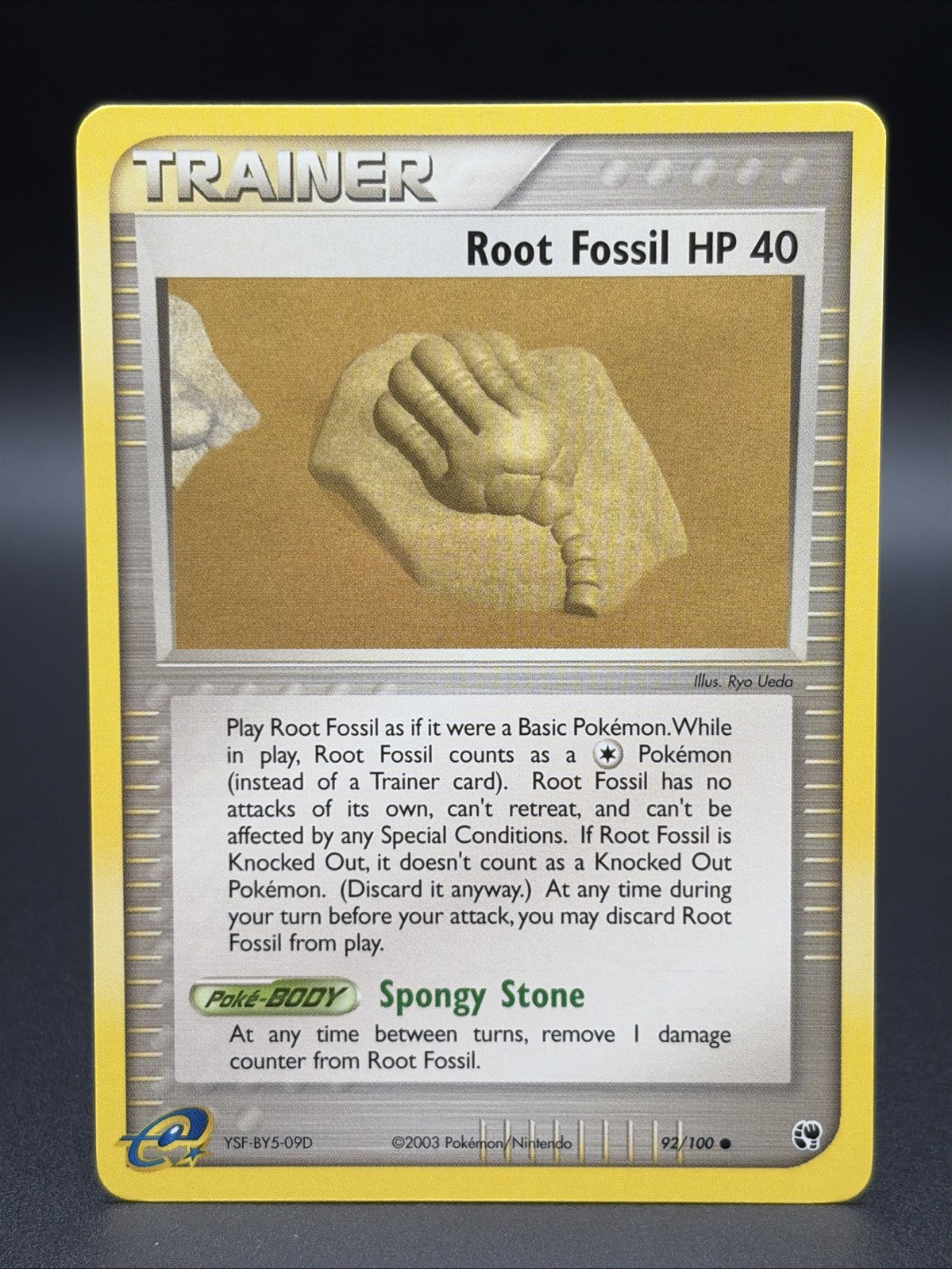 Root Fossil 92/100 Sandstorm Non Holo MINT0