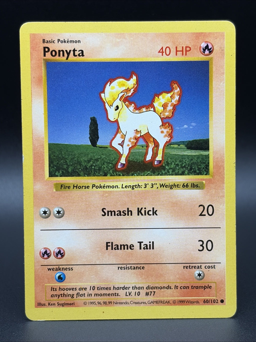 Ponyta 060/102 Base Set (Shadowless) Regular0