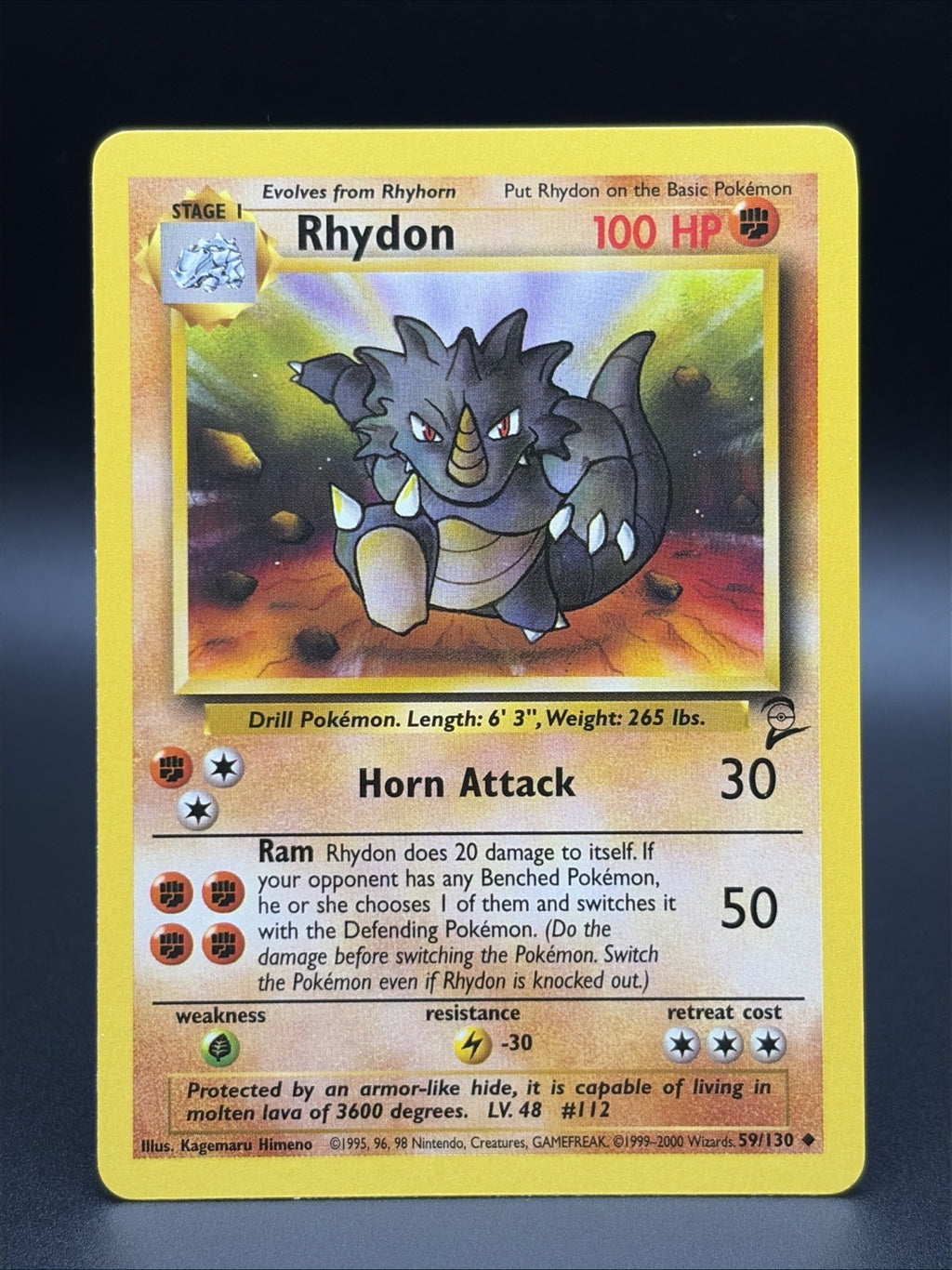 Rhydon 059/130 Base Set 2 Regular0