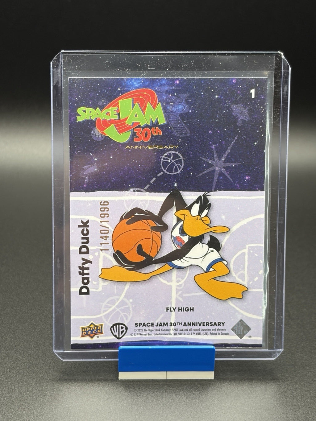2026 Upper Deck Space Jam 30th Anniversary Daffy Duck #1 Fly High Red /19961